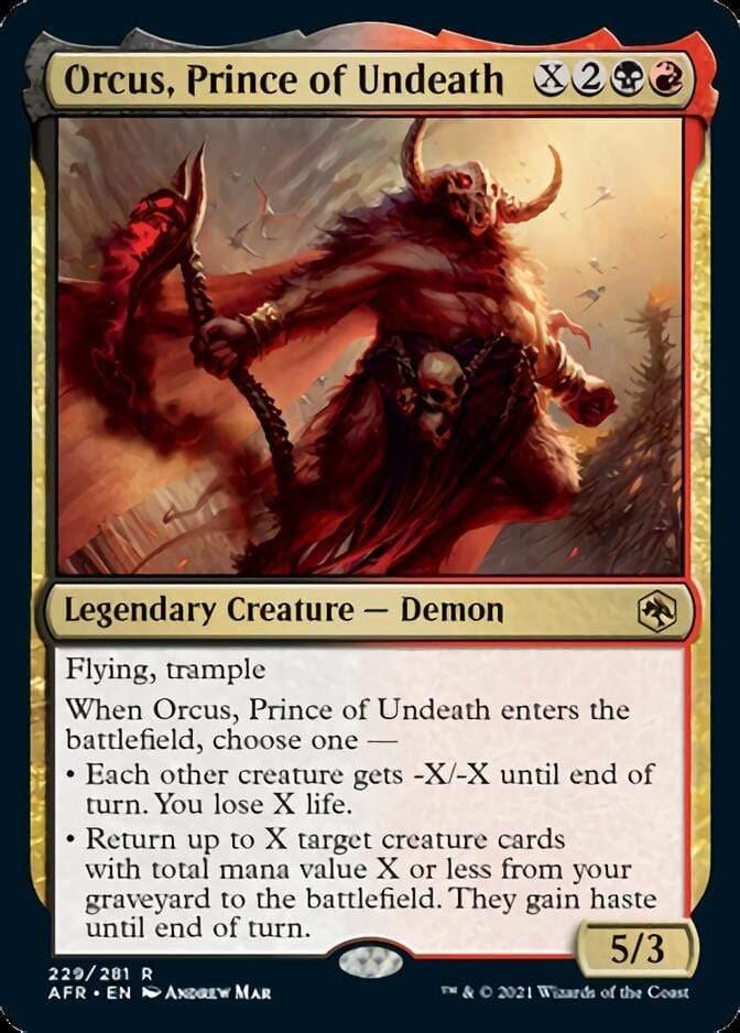 Magic: The Gathering MTG Single Orcus, Prince of Undeath [Dungeons & Dragons: Adventures in the Forgotten Realms]