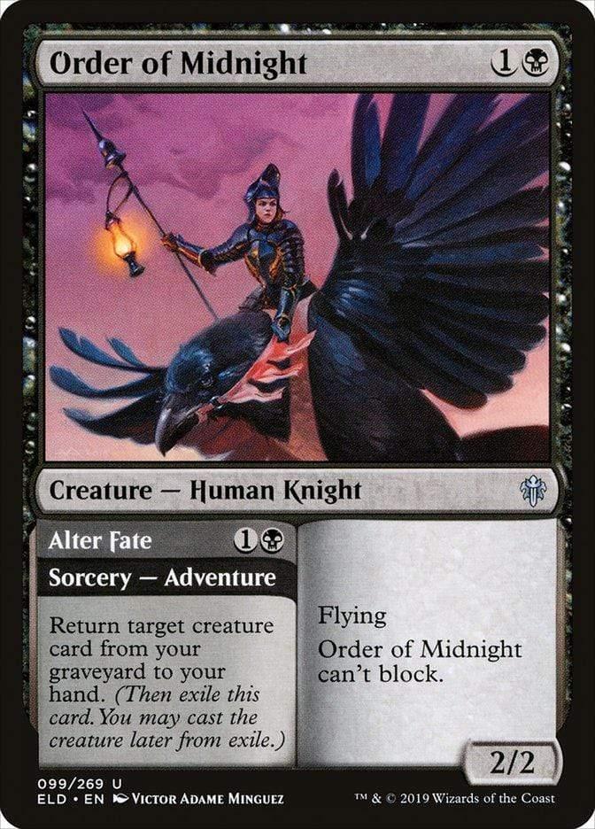 Magic: The Gathering MTG Single Order of Midnight // Alter Fate [Throne of Eldraine]