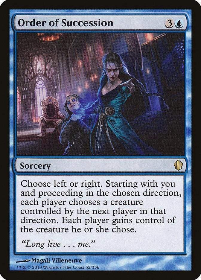 Magic: The Gathering MTG Single Order of Succession [Commander 2013]