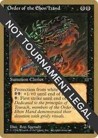 Magic: The Gathering MTG Single Order of the Ebon Hand (Spencer) - 1996 Leon Lindback (FEM) [World Championship Decks]