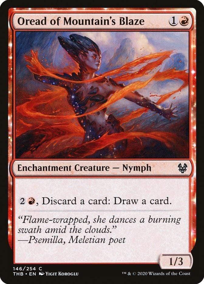 Magic: The Gathering MTG Single Oread of Mountain's Blaze [Theros Beyond Death]
