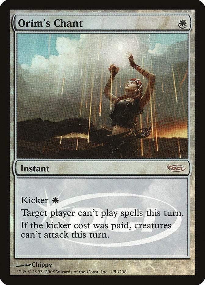 Magic: The Gathering MTG Single Orim's Chant [Judge Gift Cards 2008]