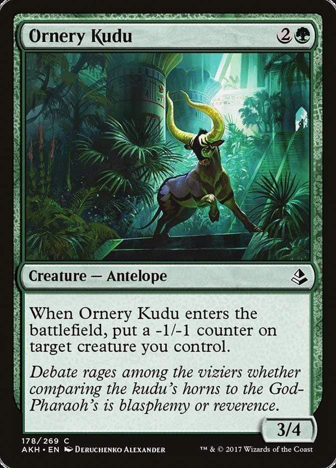 Magic: The Gathering MTG Single Ornery Kudu [Amonkhet]