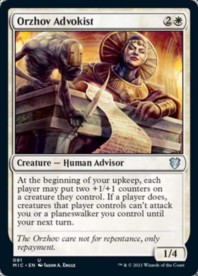 Magic: The Gathering MTG Single Orzhov Advokist [Innistrad: Midnight Hunt Commander]