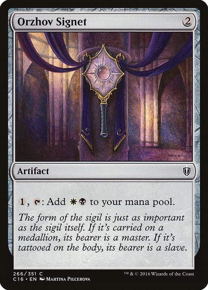 Magic: The Gathering MTG Single Orzhov Signet [Commander 2016]