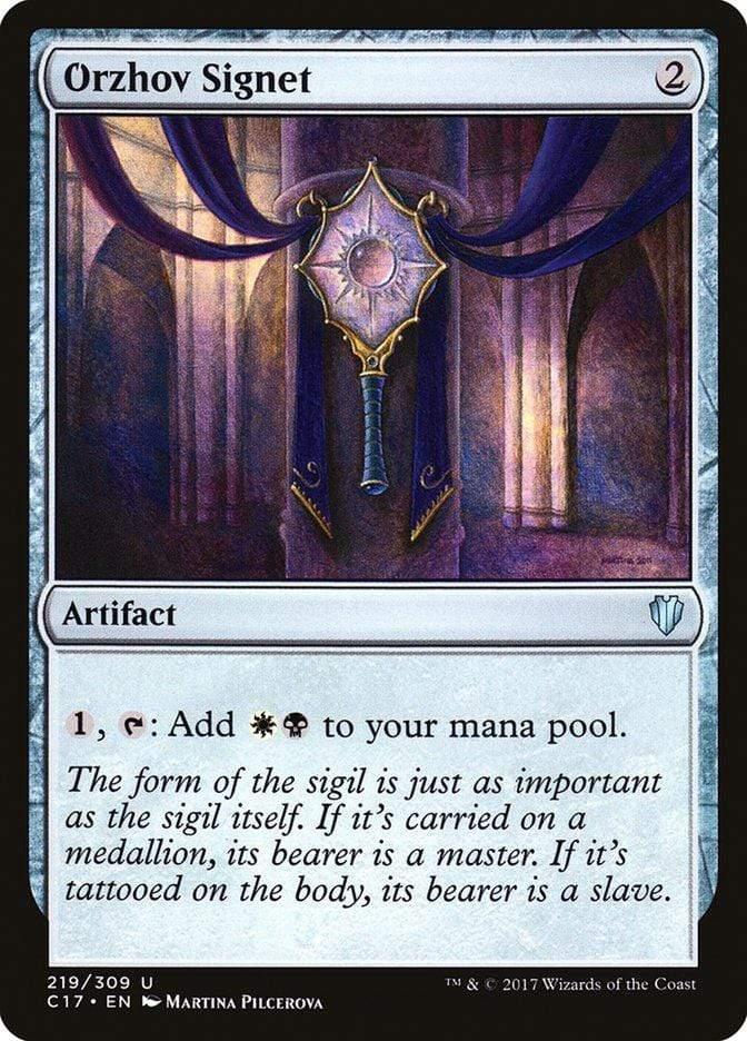Magic: The Gathering MTG Single Orzhov Signet [Commander 2017]
