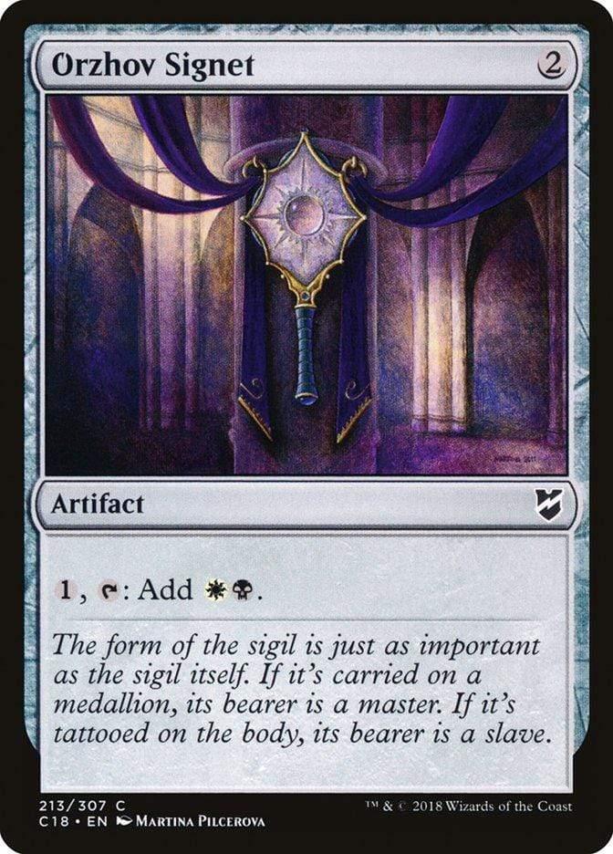 Magic: The Gathering MTG Single Orzhov Signet [Commander 2018]