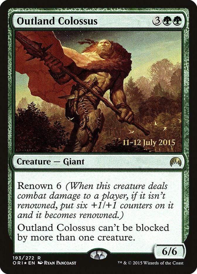 Magic: The Gathering MTG Single Outland Colossus [Magic Origins Prerelease Promos]
