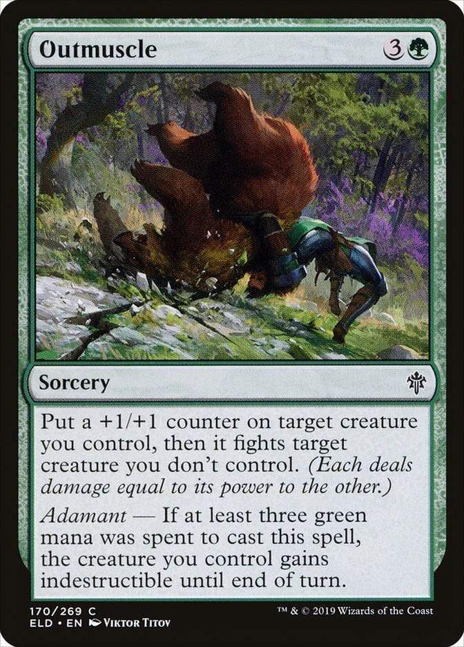 Magic: The Gathering MTG Single Outmuscle [Throne of Eldraine]