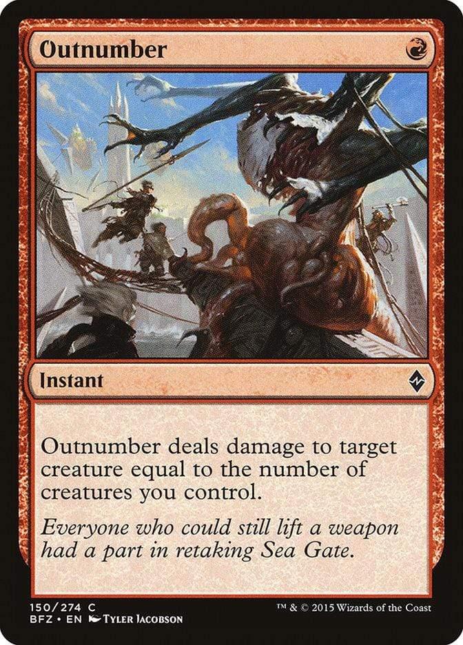 Magic: The Gathering MTG Single Outnumber [Battle for Zendikar]