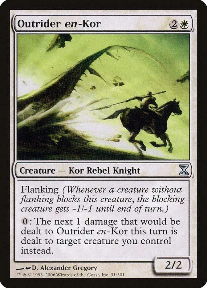 Magic: The Gathering MTG Single Outrider en-Kor [Time Spiral]