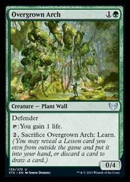 Magic: The Gathering MTG Single Overgrown Arch [Strixhaven: School of Mages]