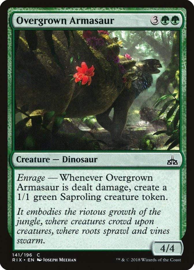 Magic: The Gathering MTG Single Overgrown Armasaur [Rivals of Ixalan]