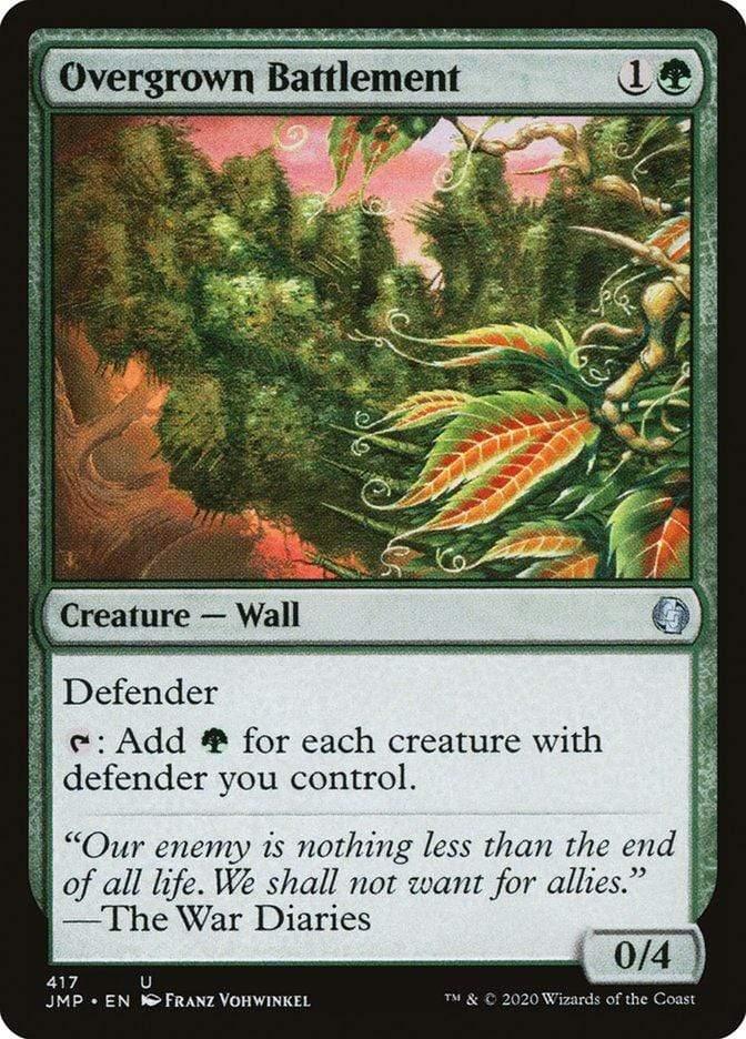 Magic: The Gathering MTG Single Overgrown Battlement [Jumpstart]