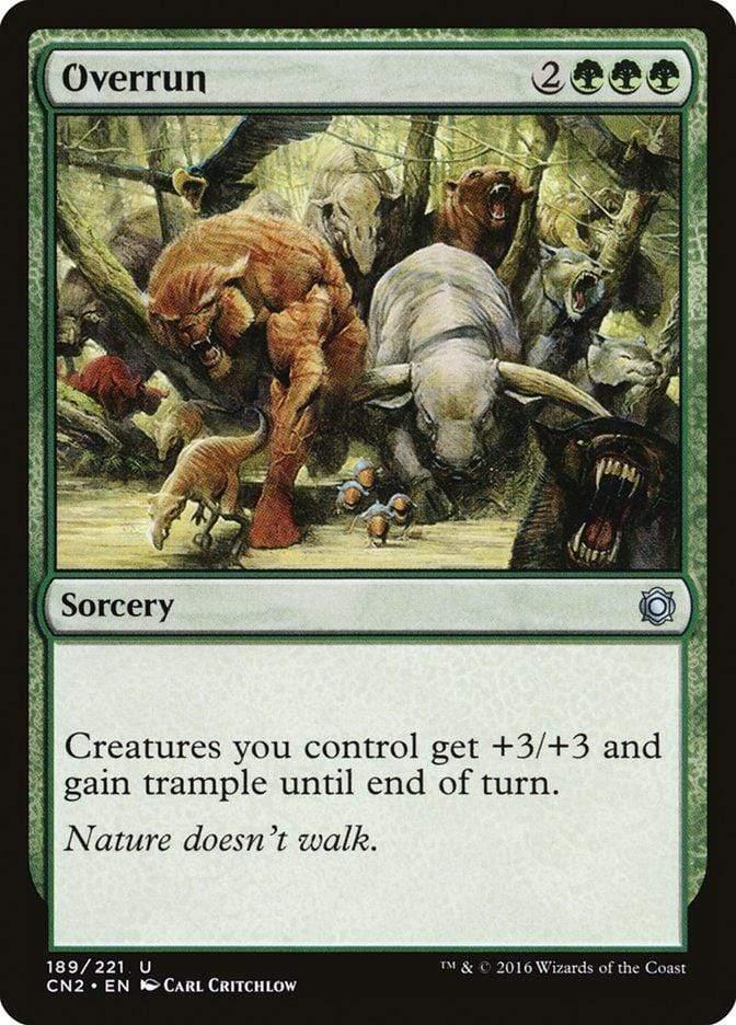 Magic: The Gathering MTG Single Overrun [Conspiracy: Take the Crown]