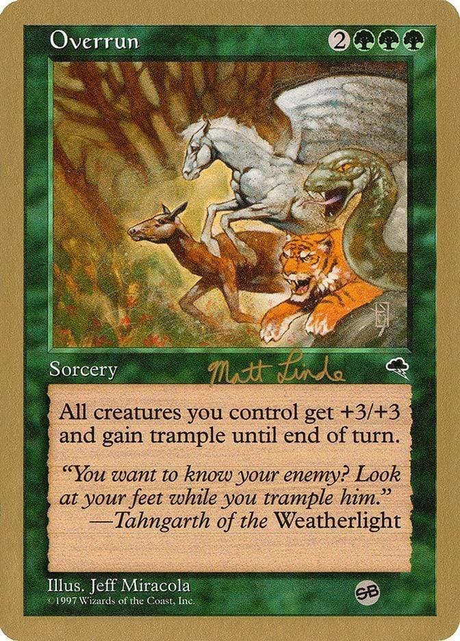 Magic: The Gathering MTG Single Overrun [World Championship Decks 1999]