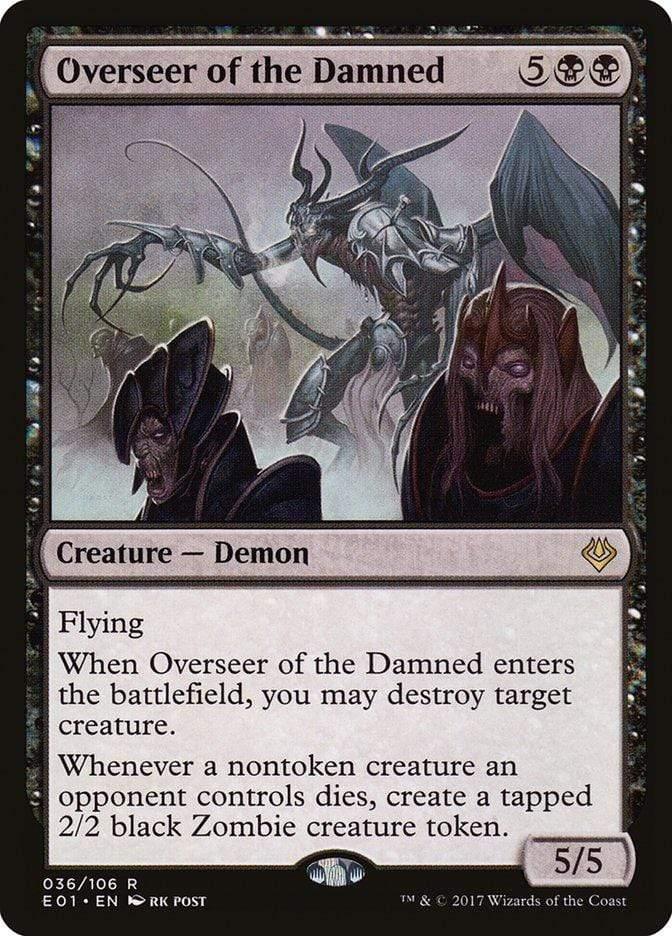 Magic: The Gathering MTG Single Overseer of the Damned [Archenemy: Nicol Bolas]