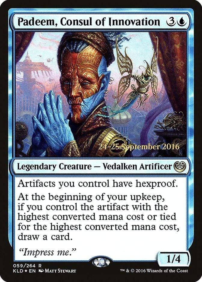 Magic: The Gathering MTG Single Padeem, Consul of Innovation  [Kaladesh Prerelease Promos]