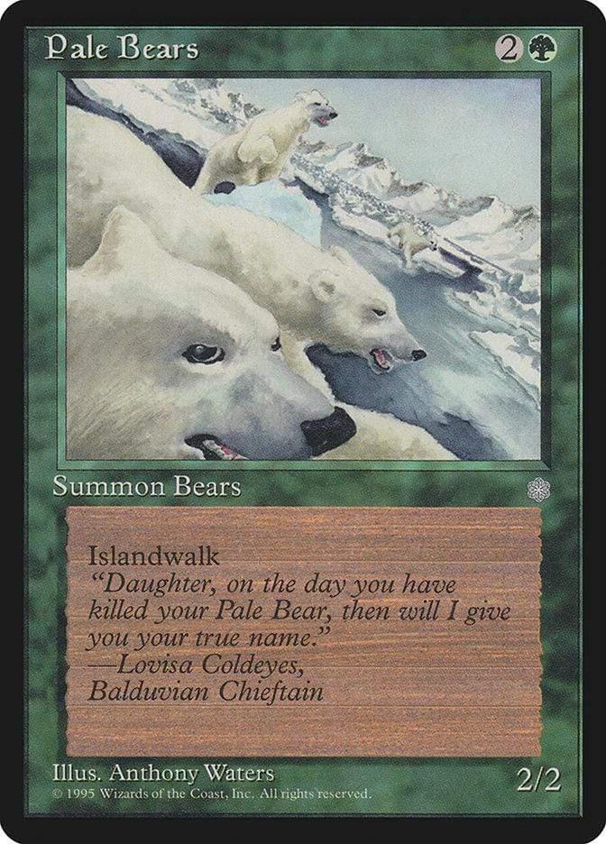 Magic: The Gathering MTG Single Pale Bears [Ice Age]