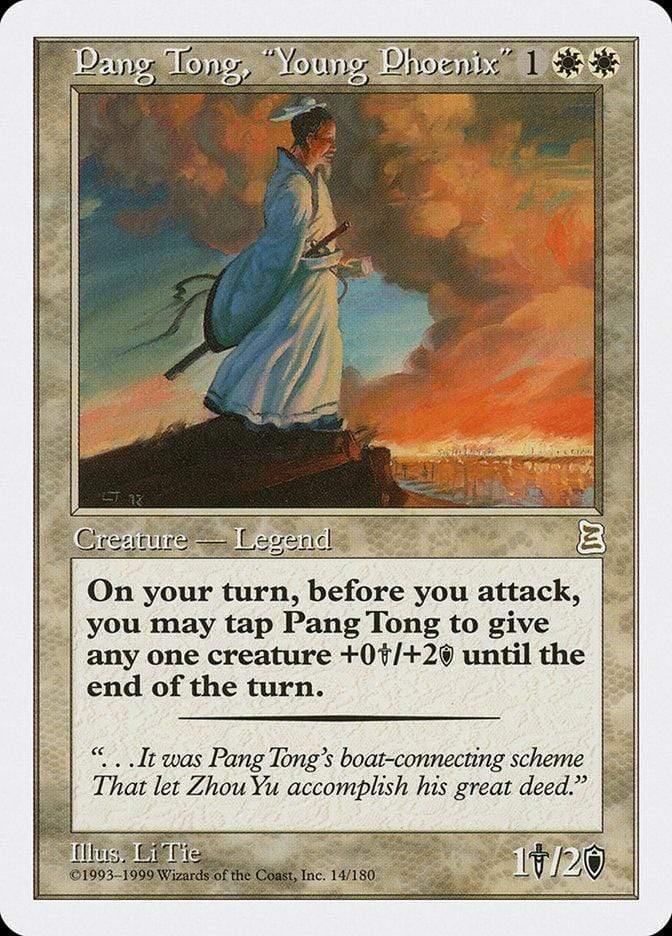 Magic: The Gathering MTG Single Pang Tong, "Young Phoenix" [Portal Three Kingdoms]