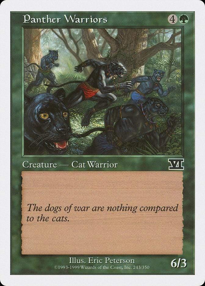 Magic: The Gathering MTG Single Panther Warriors [Classic Sixth Edition]