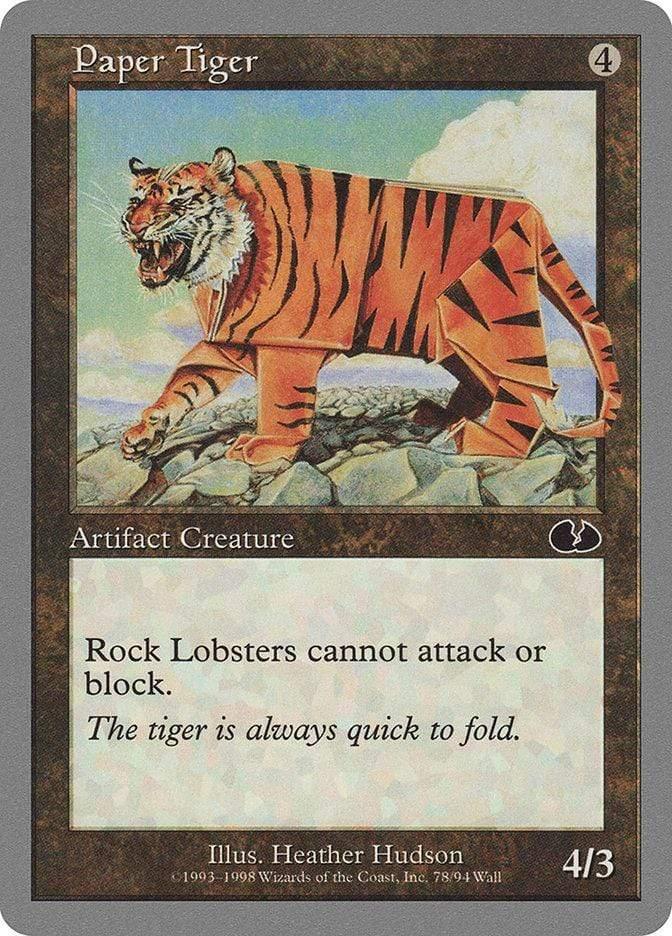 Magic: The Gathering MTG Single Paper Tiger [Unglued]