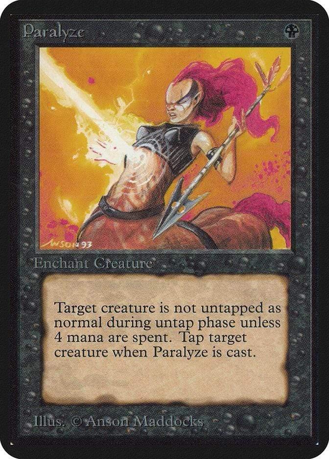 Magic: The Gathering MTG Single Paralyze [Limited Edition Alpha]