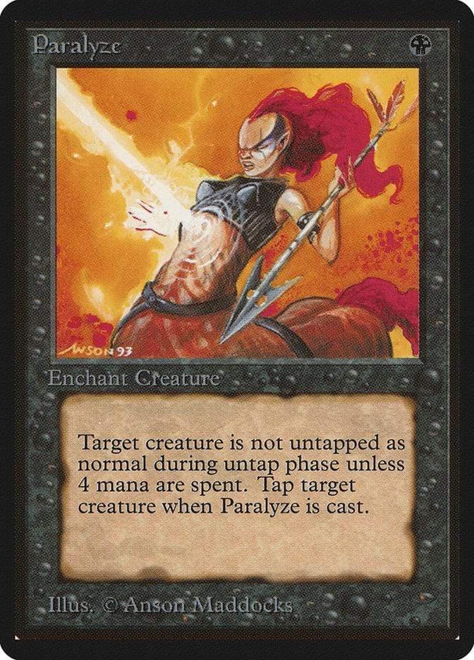 Magic: The Gathering MTG Single Paralyze [Limited Edition Beta]