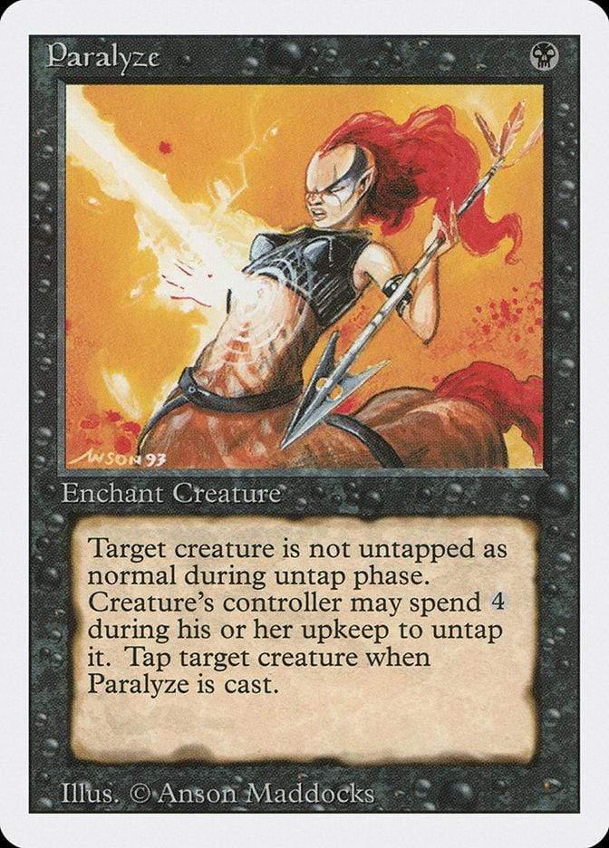 Magic: The Gathering MTG Single Paralyze [Revised Edition]