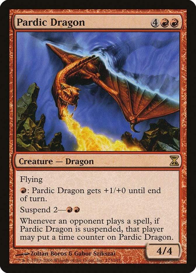 Magic: The Gathering MTG Single Pardic Dragon [Time Spiral]