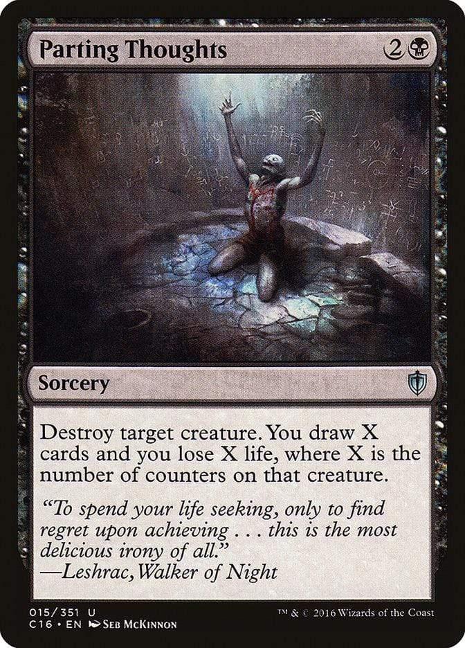 Magic: The Gathering MTG Single Parting Thoughts [Commander 2016]