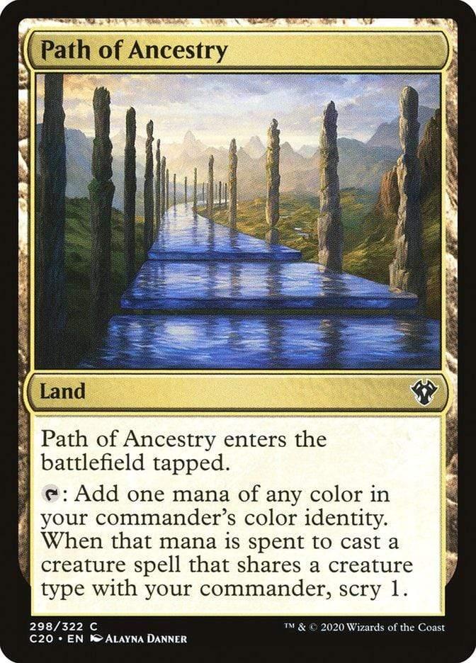 Magic: The Gathering MTG Single Path of Ancestry [Commander 2020]