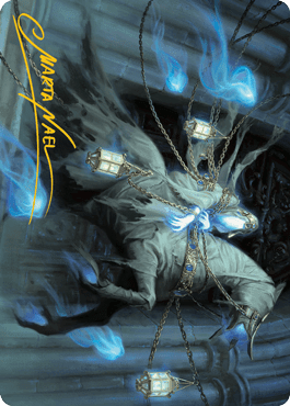 Magic: The Gathering MTG Single Patrician Geist Art Card (Gold-Stamped Signature) [Innistrad: Midnight Hunt Art Series]