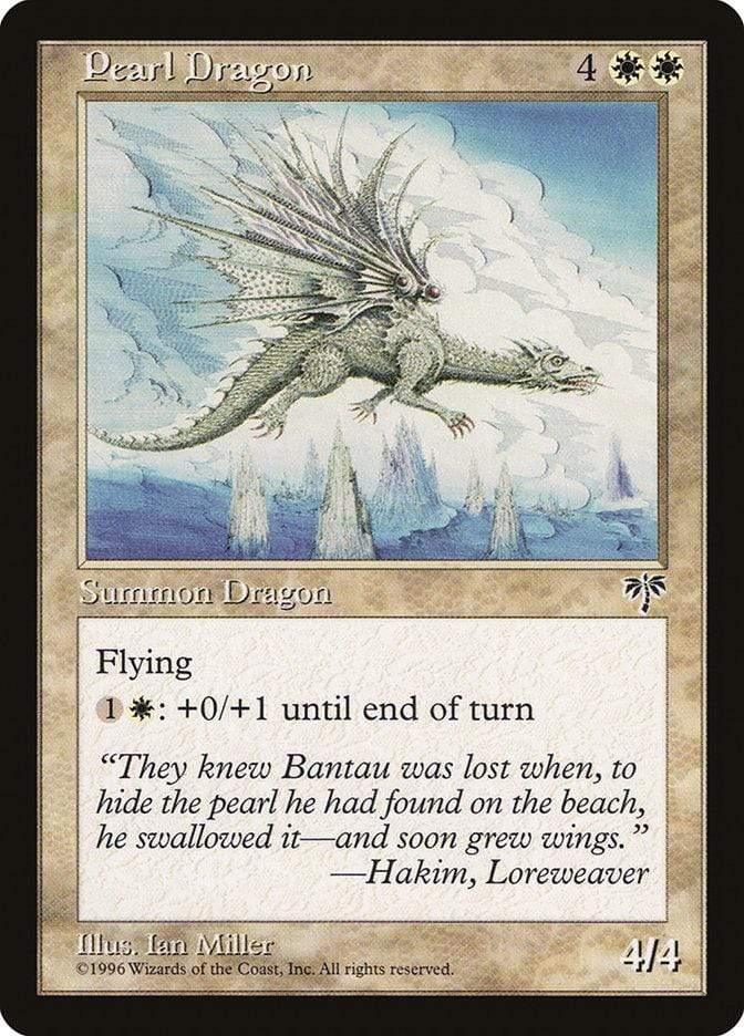 Magic: The Gathering MTG Single Pearl Dragon [Mirage]