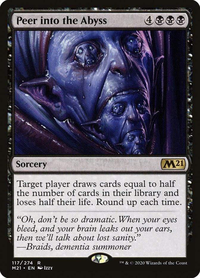 Magic: The Gathering MTG Single Peer into the Abyss [Core Set 2021]