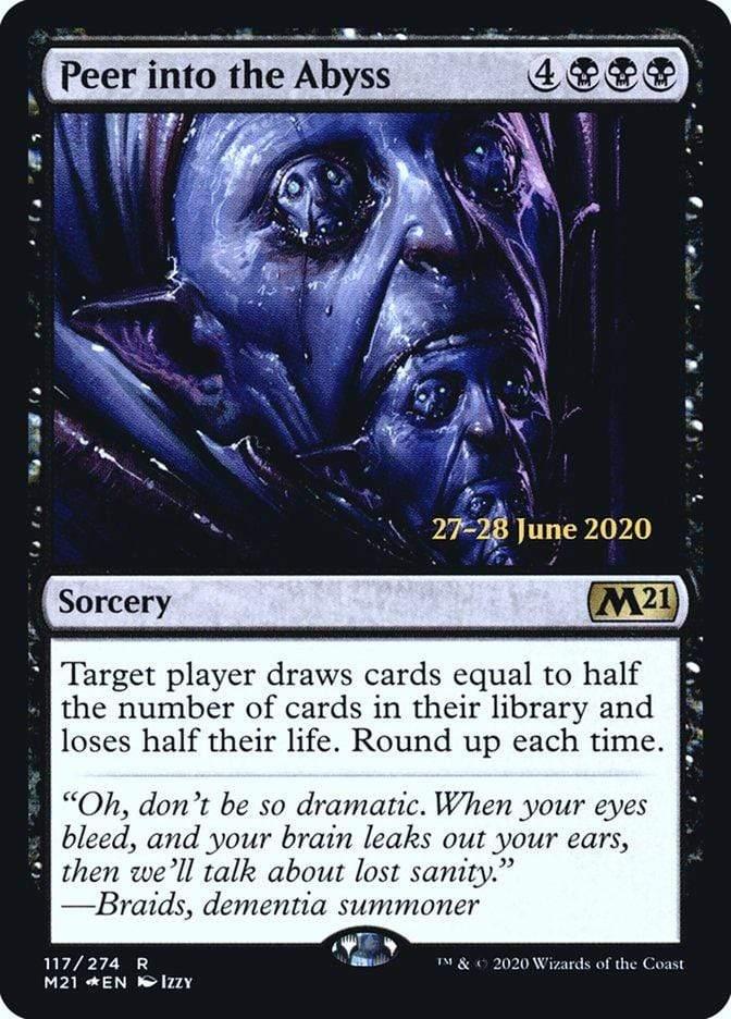Magic: The Gathering MTG Single Peer into the Abyss  [Core Set 2021 Prerelease Promos]