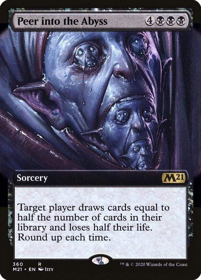 Magic: The Gathering MTG Single Peer into the Abyss (Extended) [Core Set 2021]