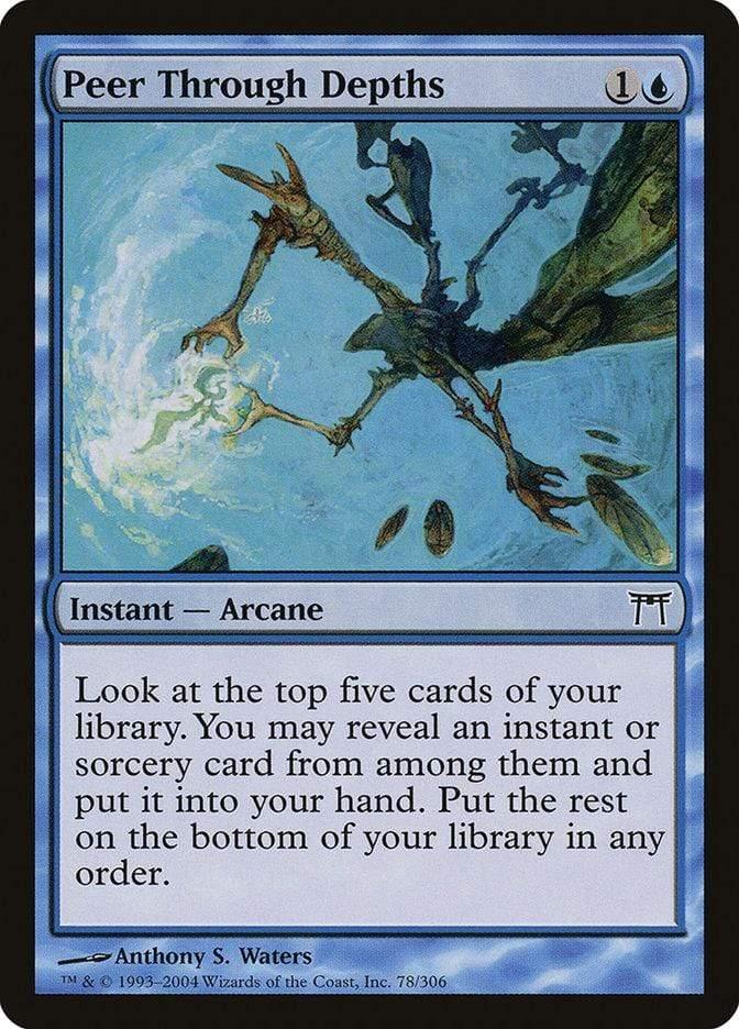 Magic: The Gathering MTG Single Peer Through Depths [Champions of Kamigawa]
