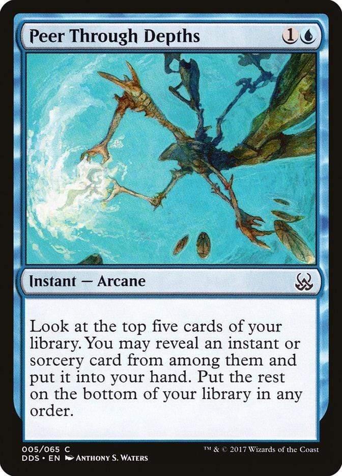 Magic: The Gathering MTG Single Peer Through Depths [Duel Decks: Mind vs. Might]