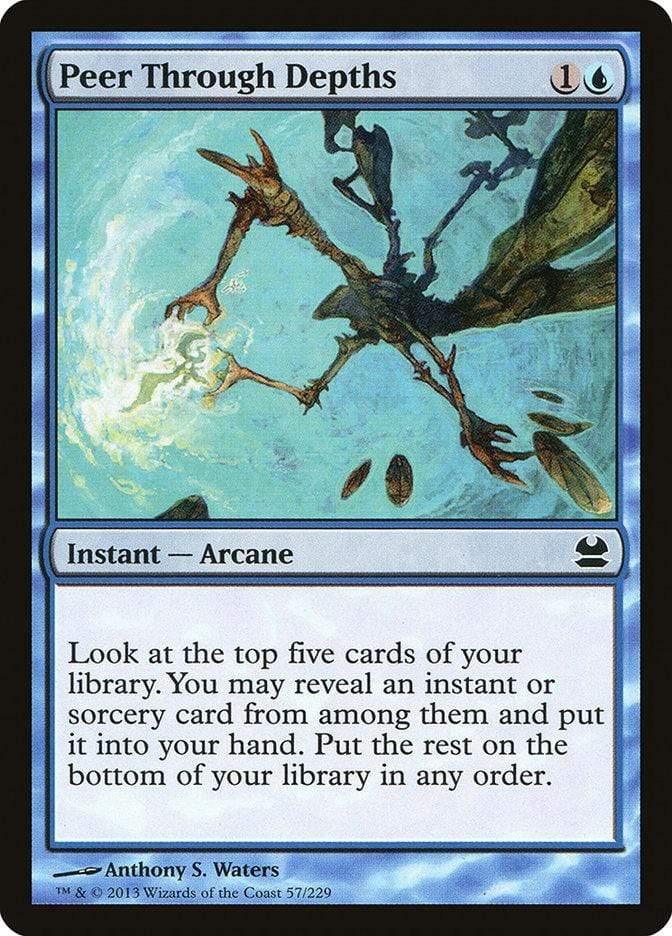Magic: The Gathering MTG Single Peer Through Depths [Modern Masters]