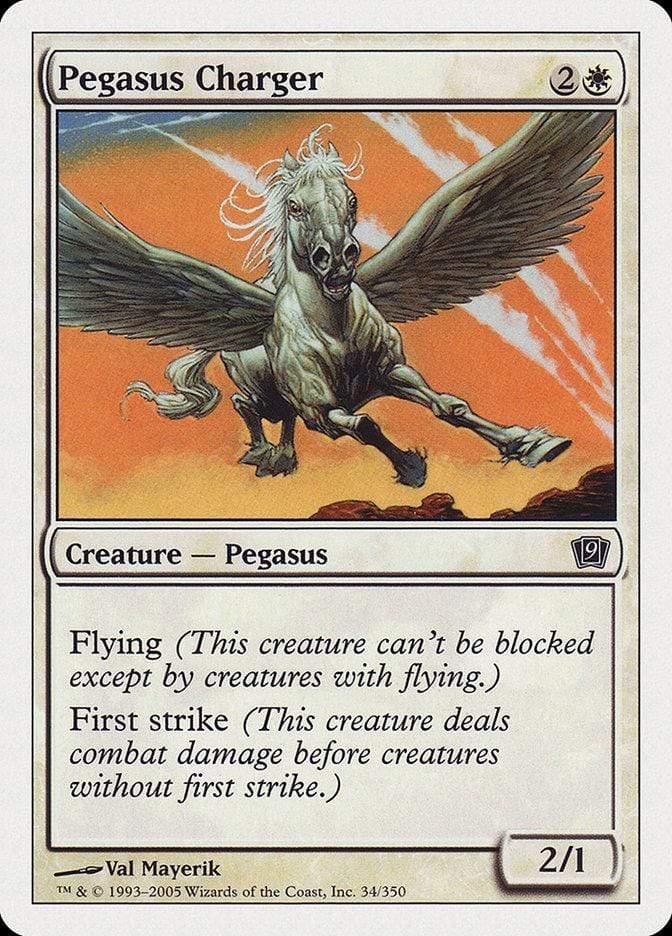 Magic: The Gathering MTG Single Pegasus Charger [Ninth Edition]