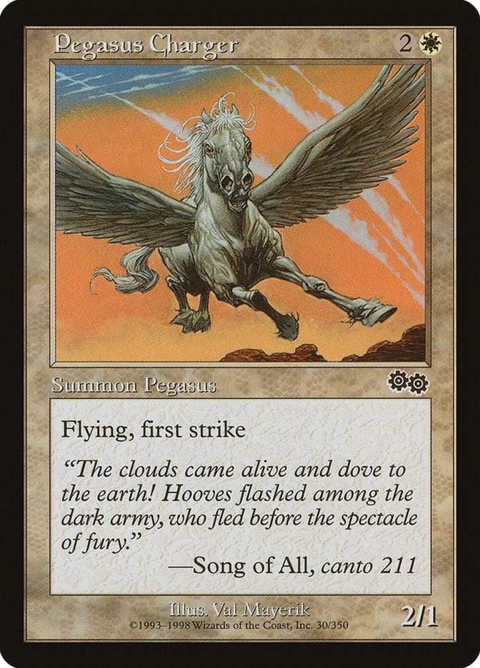 Magic: The Gathering MTG Single Pegasus Charger [Urza's Saga]