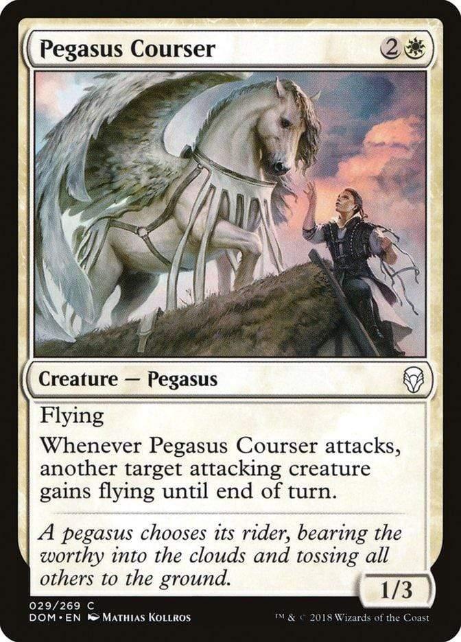 Magic: The Gathering MTG Single Pegasus Courser [Dominaria]