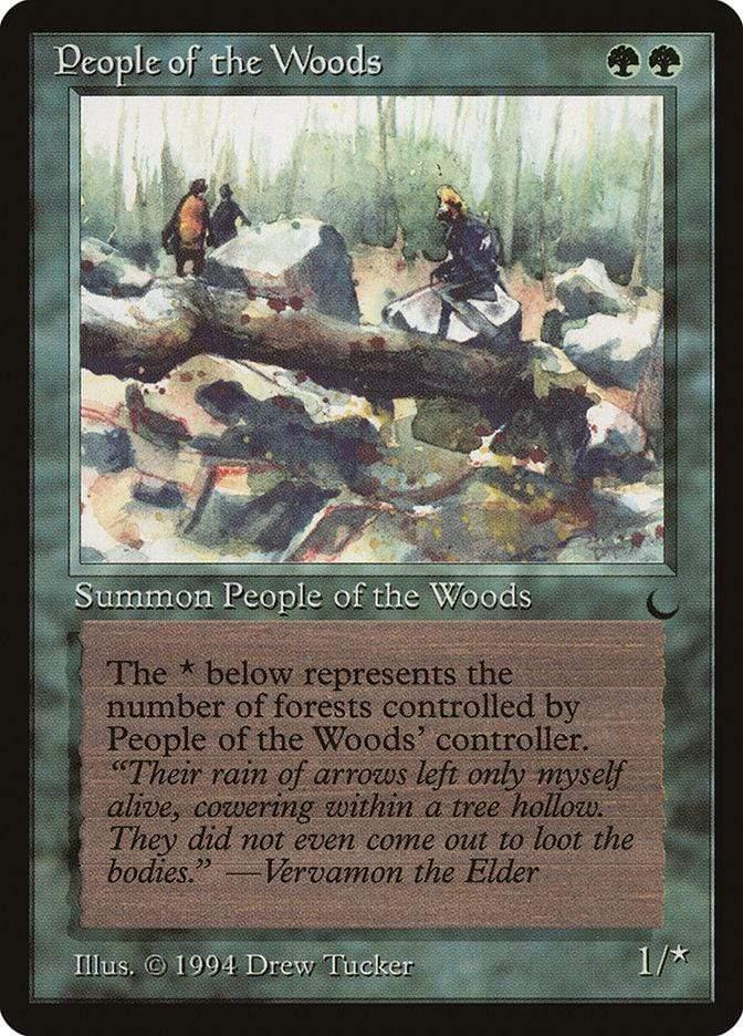 Magic: The Gathering MTG Single People of the Woods [The Dark]