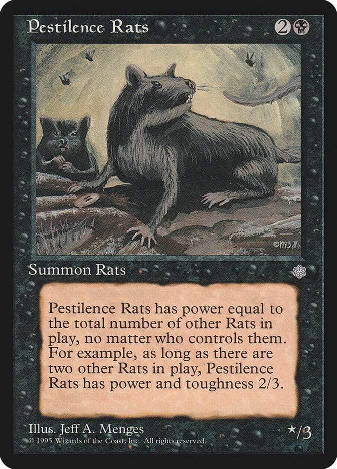 Magic: The Gathering MTG Single Pestilence Rats [Ice Age]