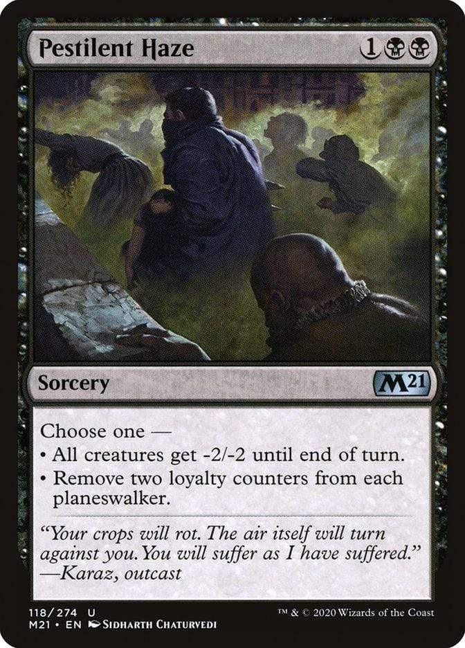 Magic: The Gathering MTG Single Pestilent Haze [Core Set 2021]