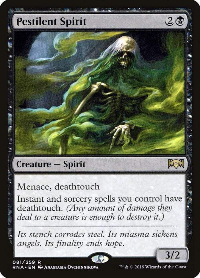 Magic: The Gathering MTG Single Pestilent Spirit [Ravnica Allegiance]