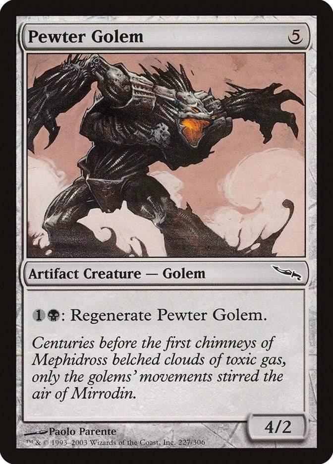 Magic: The Gathering MTG Single Pewter Golem [Mirrodin]