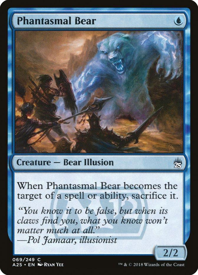 Magic: The Gathering MTG Single Phantasmal Bear [Masters 25]