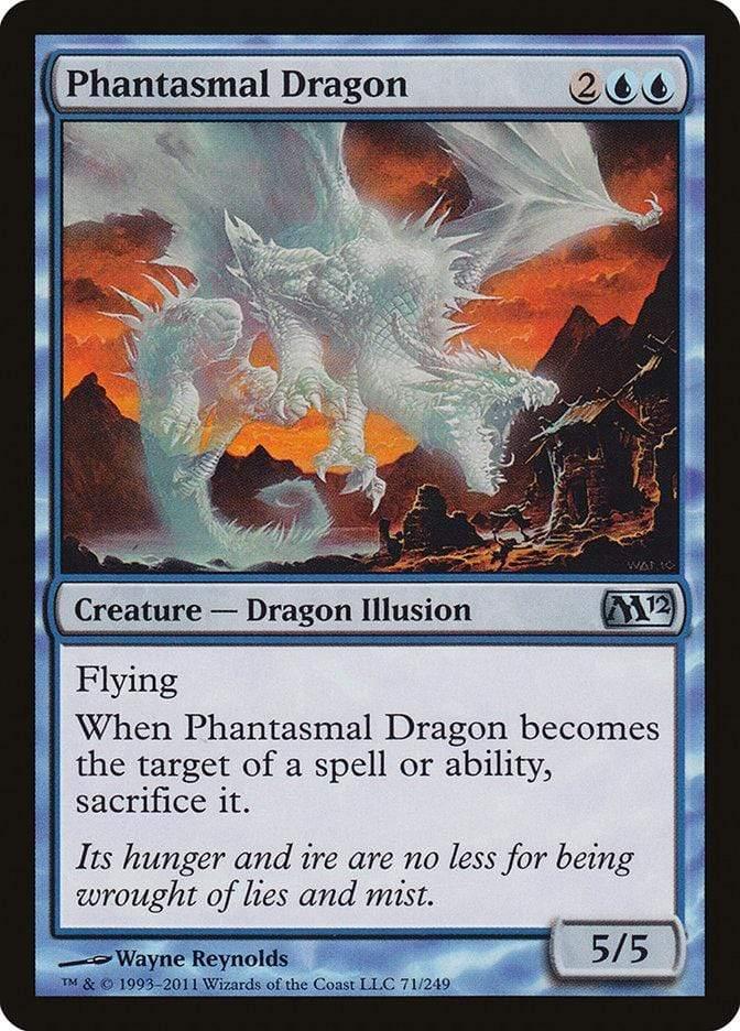 Magic: The Gathering MTG Single Phantasmal Dragon [Magic 2012]